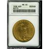 Image 1 : 1908 $20  Motto MS62 ANACS. Typically struck and sa