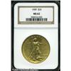 Image 1 : 1909 $20  MS62 NGC. This is a scarce date with ligh