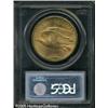 Image 2 : 1909-S $20  MS64 PCGS. Pale rose and gold color wit
