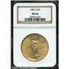 Image 3 : 1909-S $20  MS66 NGC. After the hoard of 1909-S Sai