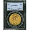 Image 1 : 1911 $20  MS64 PCGS. Fully lustrous with a nice str