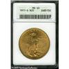 Image 1 : 1911-S $20  MS63 ANACS. Lustrous surfaces are overl