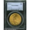 Image 1 : 1911-S $20  MS65 PCGS. Attractive orange-gold color
