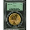 Image 1 : 1914-D $20  MS63 PCGS. A premium quality example wi