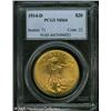 Image 1 : 1914-D $20  MS64 PCGS. Light green and pink-gold to