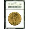 Image 1 : 1914-S $20  MS61 ANACS. Effulgent throughout with a