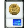 Image 2 : 1914-S $20  MS64 NGC. Light reddish patina over sur