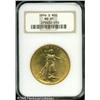 Image 1 : 1914-S $20  MS65 NGC. Strong luster and bright apri