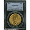 Image 1 : 1915-S $20  MS65 PCGS. Well struck with bright, fro