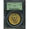 Image 1 : 1916-S $20  MS63 PCGS. Well struck, with lightly ab