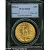 Image 1 : 1916-S $20  MS64 PCGS. Satiny, almost matte-like su