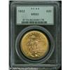 Image 1 : 1922 $20  MS62 PCGS. Light golden colored with cloc