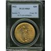 Image 1 : 1922 $20  MS63 PCGS. The centers are well struck, w