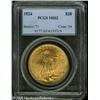 Image 1 : 1924 $20  MS62 PCGS. A lustrous and original honey-