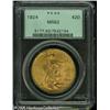 Image 1 : 1924 $20  MS62 PCGS. The surfaces preservation is t