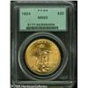 Image 1 : 1924 $20  MS63 PCGS. Vivacious cartwheel luster enr