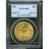 Image 1 : 1924 $20  MS63 PCGS. Bright, lustrous surfaces offe