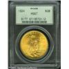 Image 3 : 1924 $20  MS67 PCGS. A gorgeous Superb Gem coin for