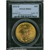 Image 3 : 1924-D $20  MS64 PCGS. Although minted in sufficien