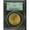 Image 1 : 1925 $20  MS62 PCGS. A lustrous and lightly marked