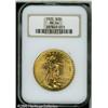 Image 1 : 1925 $20  MS64 NGC. Boldly detailed throughout, wit