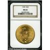 Image 1 : 1925 $20  MS65 NGC. Radiant luster blows through ap