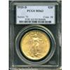 Image 3 : 1925-D $20  MS63 PCGS. One of the many scarce dates