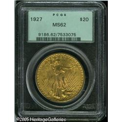 1927 $20  MS62 PCGS. The surfaces are customary for