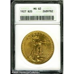 1927 $20  MS62 ANACS. Brilliant and lustrous with d