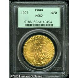 1927 $20  MS62 PCGS. Well defined with good luster