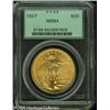 Image 1 : 1927 $20  MS64 PCGS. An impressive honey-gold Doubl