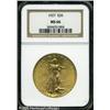Image 3 : 1927 $20  MS66 NGC. A lustrous Gem that has bright