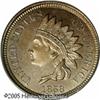 Image 1 : 1858 P1C  Indian Cent, Judd-208, Pollock-259, R.4, MS