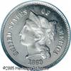 Image 1 : 1869 3CN  Three Cent Nickel, Judd-676, Pollock-753, 7