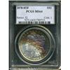 Image 1 : 1878 8TF  MS64 PCGS. Deep multicolored toning o