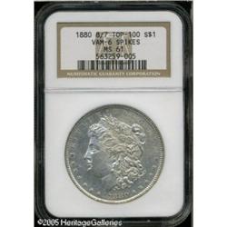 1880  8 Over 7 MS61 NGC. VAM-6. A Top 100 Varie