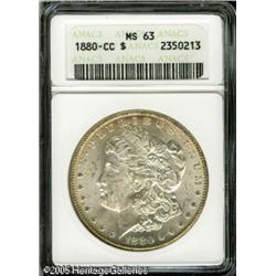 1880-CC  MS63 ANACS. Softly struck on the centr