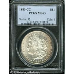 1880-CC  MS63 PCGS. A few freckles of russet an