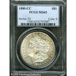 1880-CC  MS65 PCGS. A popular Carson City Gem w