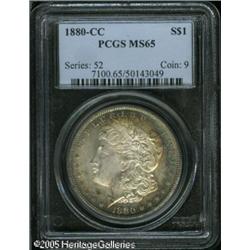 1880-CC  MS65 PCGS. Lustrous with delightful iv