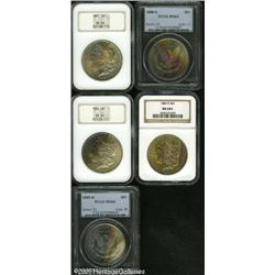 1880-S  MS64 PCGS, rich magenta, gold, and emer