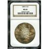 Image 1 : 1880-S  MS66 NGC. Large S. Extravagant golden-b