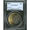 Image 1 : 1880-S  MS67 PCGS. Amazingly deep rainbow iride