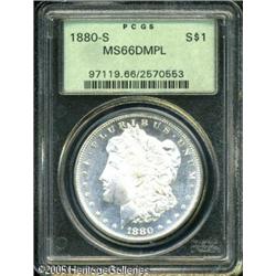 1880-S  MS66 Deep Mirror Prooflike PCGS. Strong