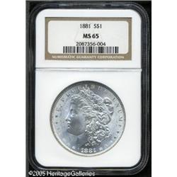 1881  MS65 NGC. Well struck and brilliant. A fe
