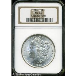 1881  MS65 NGC. Well struck and untoned, with t