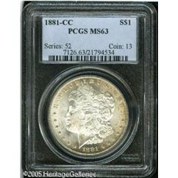 1881-CC  MS63 PCGS. Well struck with bright, fr