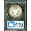 Image 2 : 1881-O  MS65 PCGS. Vivid olive-green, ruby-red,