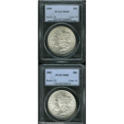 1882  MS65 PCGS, brilliant-white and frosty wit