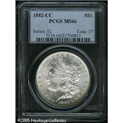 1882-CC  MS66 PCGS. Wisps of light gold color v